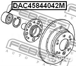 Подшипник ступицы колеса перед правлев