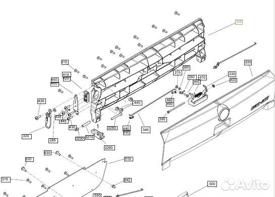 Внутренняя панель задней двери BRP Commander