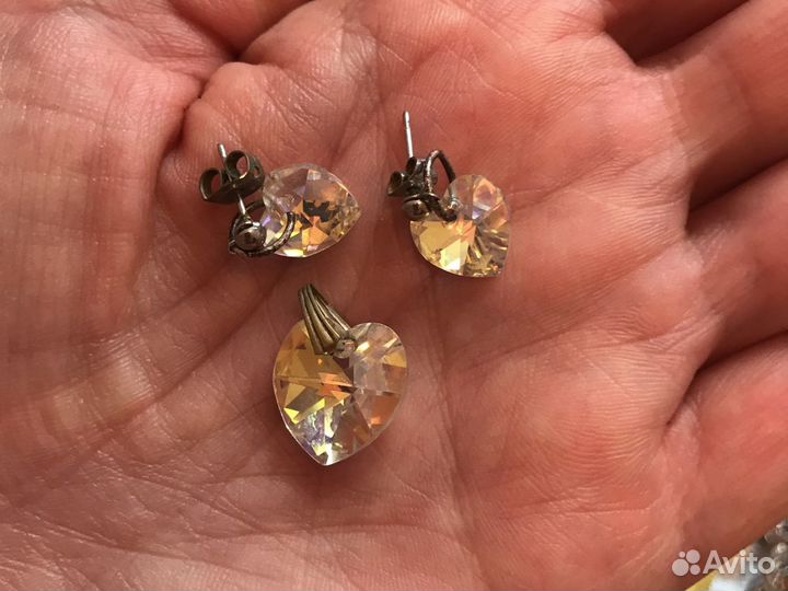 Бижутерия, серьги, кольцо, брошь