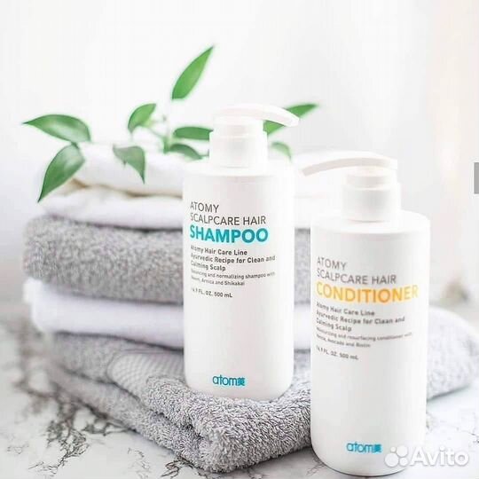 Шампунь и Кондиционер Скалпкеа Атоми