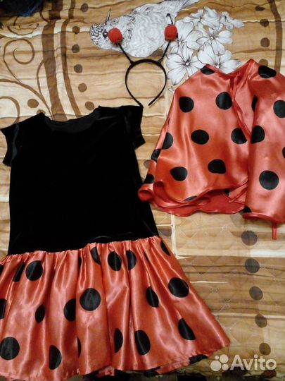 Карнавальный костюм Божья коровка 3-5 лет