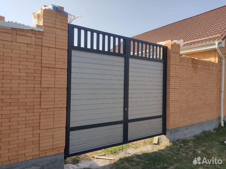 Автоматические распашные ворота с установкой