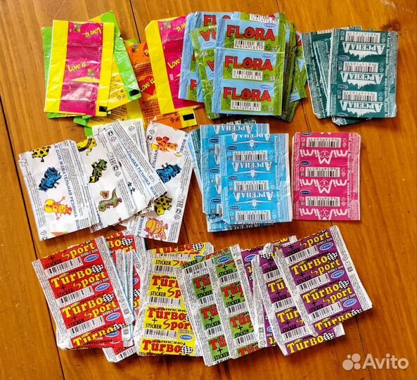 Обертки от жевательной резинки