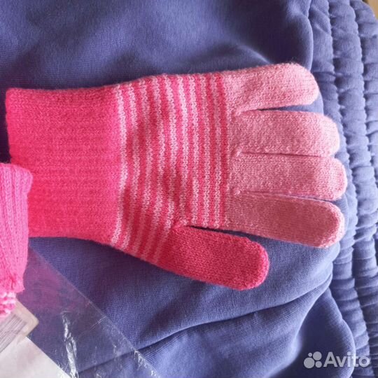 Перчатки новые 8-12 лет для девочки
