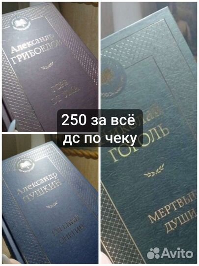 Книги горе от ума / онегин / мертвые души