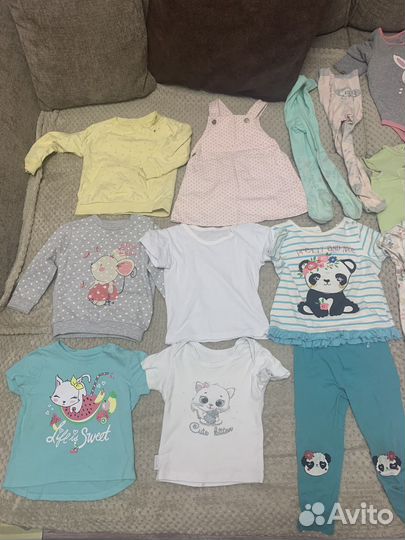 Пакет вещей на девочку 86-92