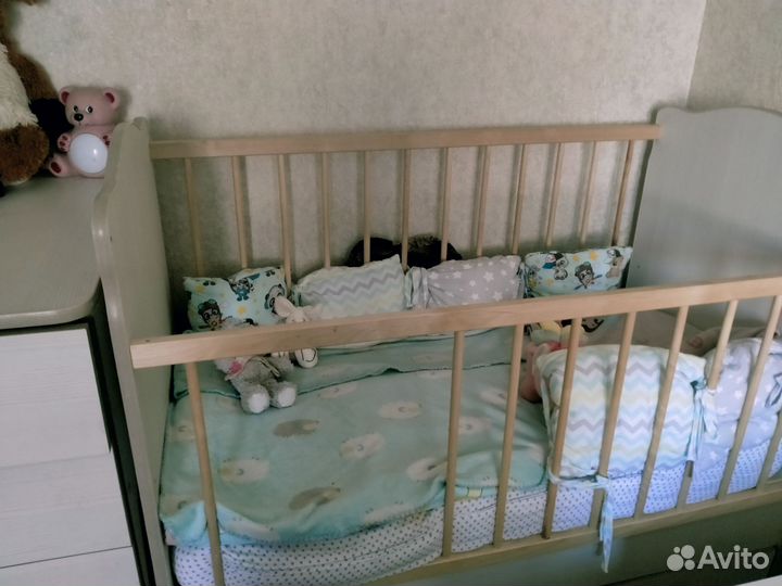 Кровать трансформер с пеленальным столиком