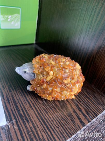 Ежик янтарь сувенир