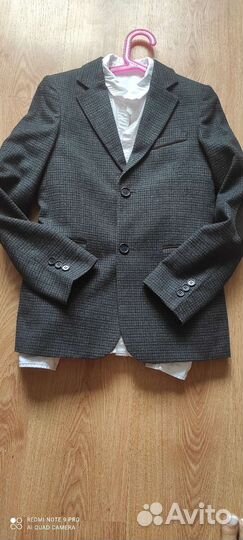 Пиджак школьный для мальчика 158