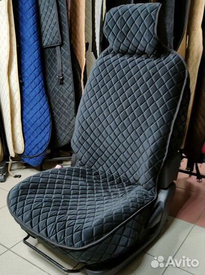 Чехлы широкие Накидки на сидения велюр алькантара