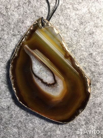 Срез агата, подвеска