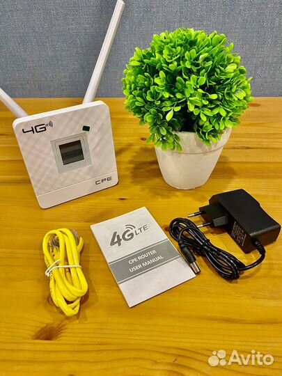 Комплект видеонаблюдения wifi камера и 4G роутер