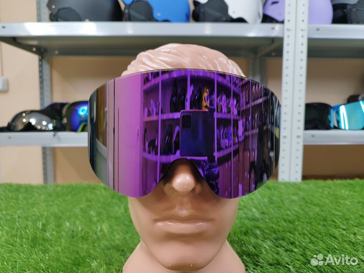 Маска сноубордическая, горнолыжная с магнитной лин