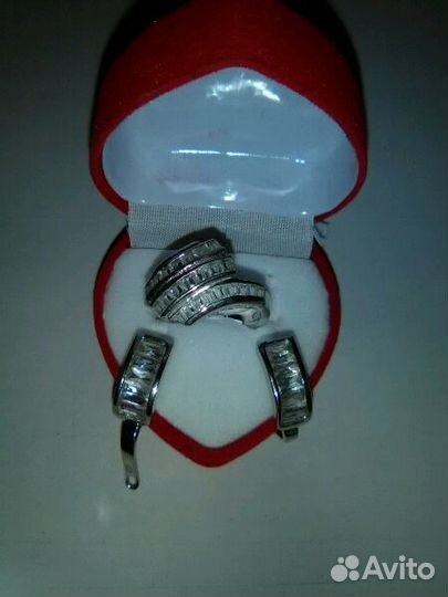 Серебро наборы, кольца, серьги