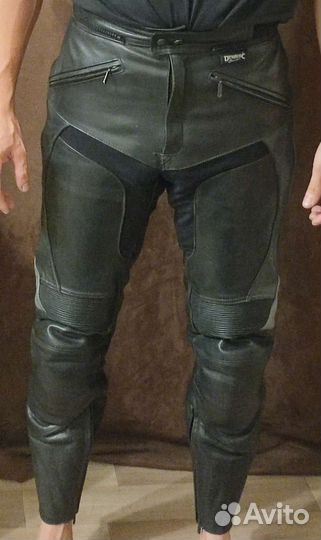 Мотоштаны кожаные мужские
