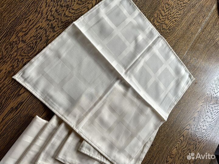 Салфетки сервировочные 6 шт хлопок сатин новые