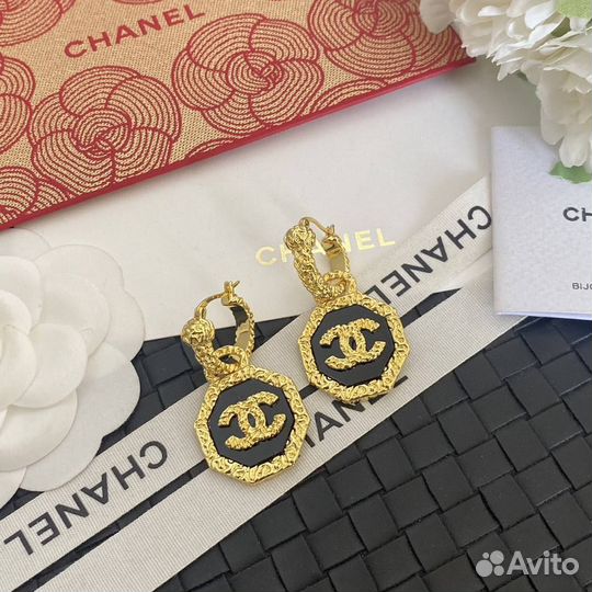 Золотые Серьги Chanel