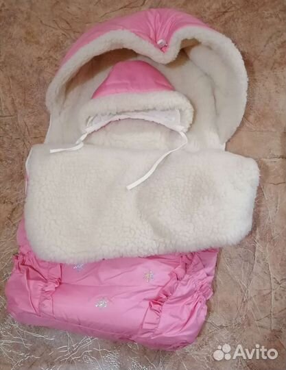 Конверт на выписку для девочки зима