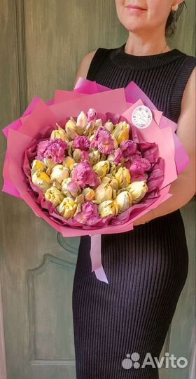 Зефирные тюльпаны. Сладкие букеты из зефира