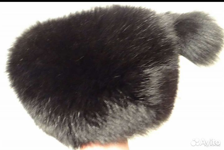 Шапка песец новая
