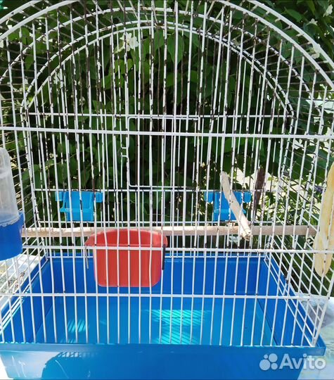 Клетка для волнистых со всем необходимым