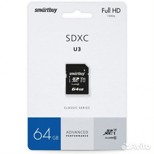 Карта sdxc Smart Buy на 64GB