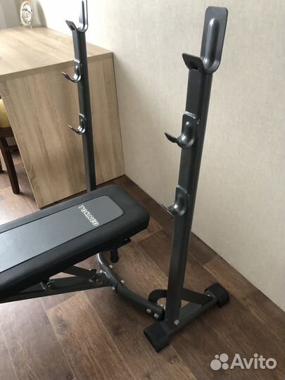 Стойка для штанги + Скамья универсальная бу