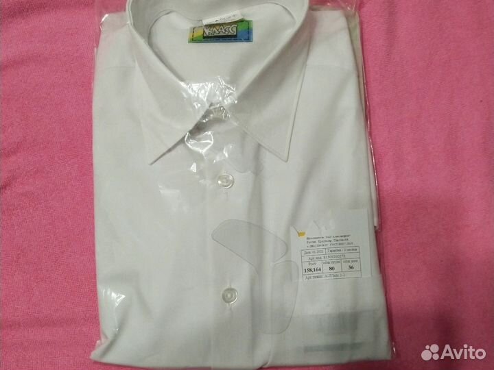 Рубашка новая с коротким рукавом,рост 158,164