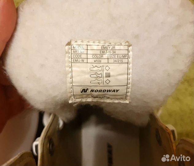 Коньки nordway emily 34 размер