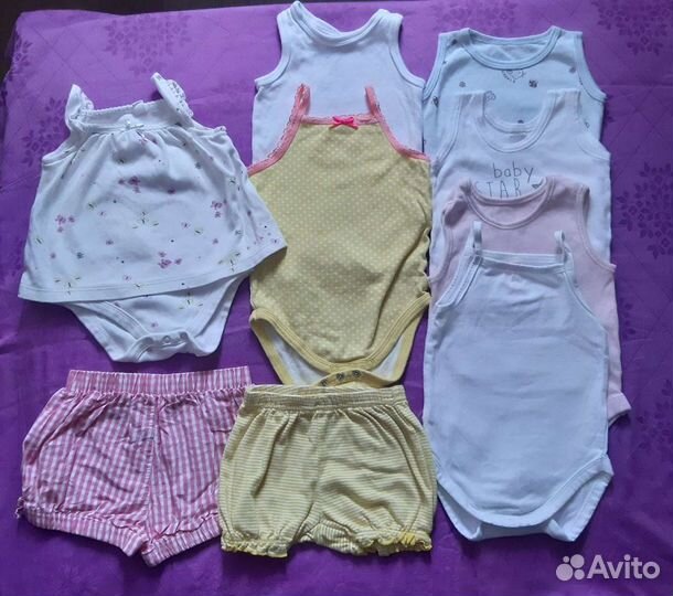 Пакет вещей для девочки от 0 до 3 месяцев+одеяло