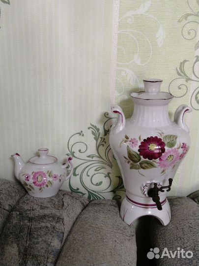 Самовар винтаж электрический, 30см