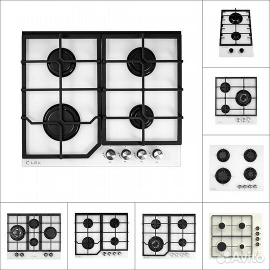 Варочные поверхности индукция, электро, газ LEX