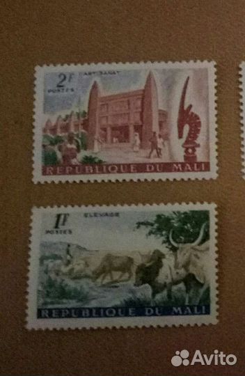 Почтовые марки мали1961