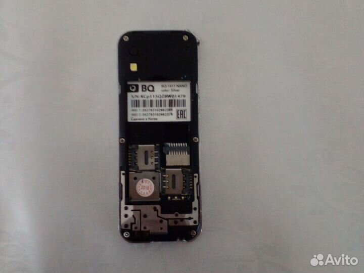 Телефон BQ-1411 Nano серый без батарейки, рабочий
