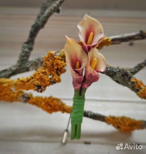 Брошь из полимерной глины