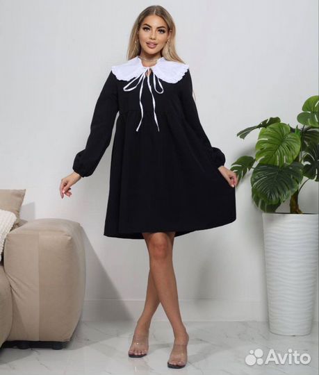 Платье женское черное