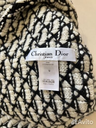 Комплект шапка и шарф Christian Dior (оригинал)