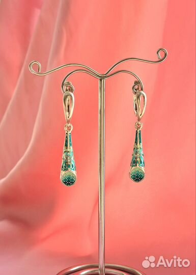 Серьги минанкари серебряные Грузия