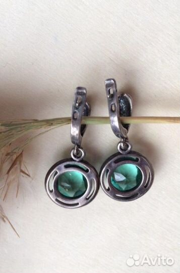 Серьги серебро