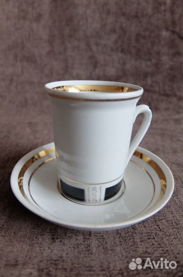 Сервиз кофейный фарфор Городница СССР винтаж