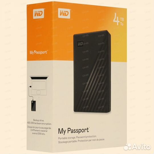 Внешний жёсткий диск WD My Passport 4tb