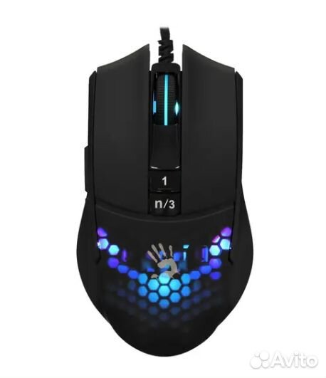 Мышь A4Tech Bloody L65 Max черный/фиолетовый