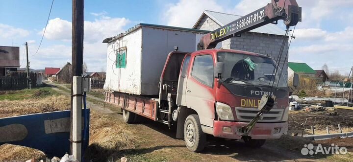 Аренда и услуги манипулятора, стрела 3 т, 10 м, борт 5 т, 6 м