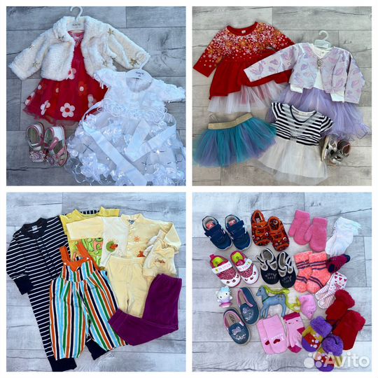 Пакет одежды 74-80-86 на девочку