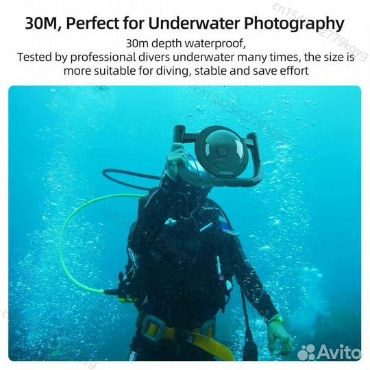 Купол dome Port с ручками для gopro hero 9 и 10 11