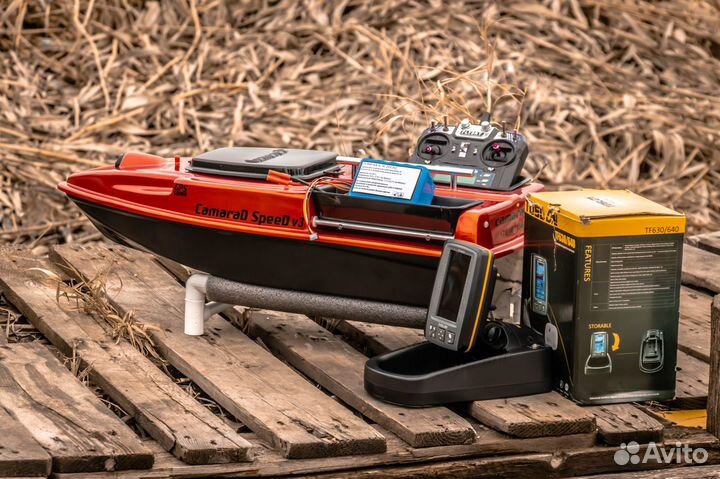 Прикормочный кораблик с эхолотом TF640,25А