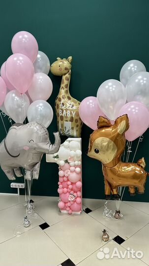 Шары с гелием, оформление шарами, фигуры из шаров