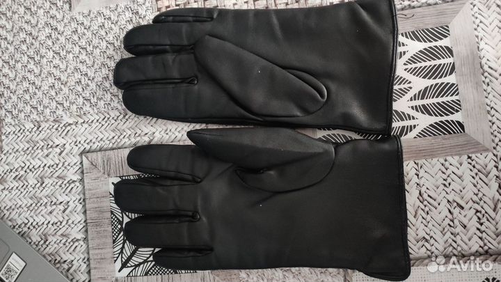 Мужские кожаные перчатки из натуральной кожи