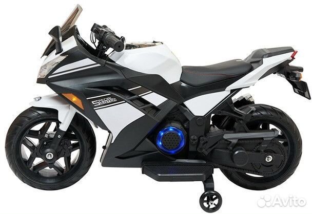 Детский электромотоцикл Kawasaki Ninja White