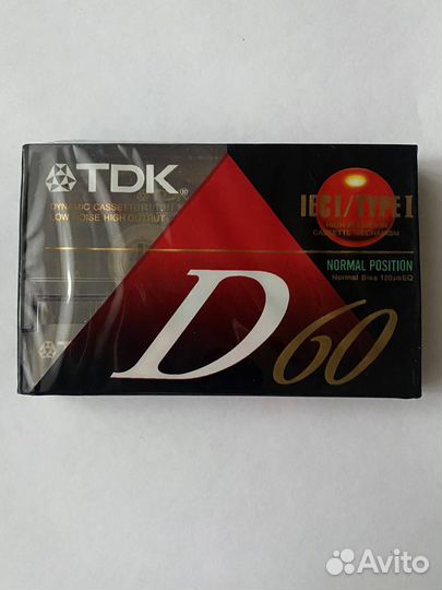 Аудиокассеты Tdk D60 и D90